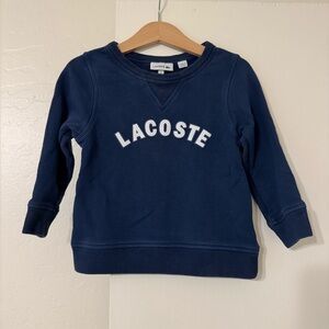 Lacoste Toddler Navy Crew Sweatshirt